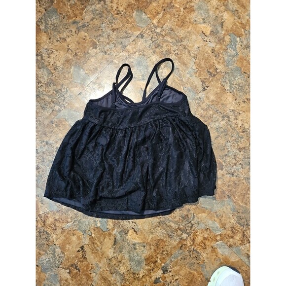 Hot Topic Black‎  Lace-Skull Babydoll Tank Top Size Small NWT (B9) - Picture 4 of 6